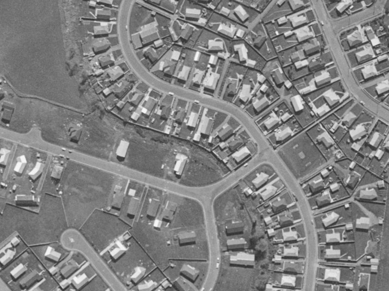 8 Patterson Terrace from the air, 1970-1974
