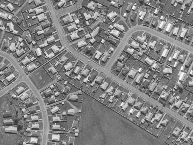 37 Santa Rosa Avenue from the air, 1970-1974