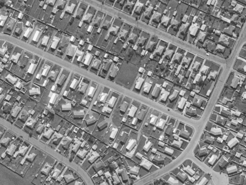 19 Fern Drive from the air, 1970-1974