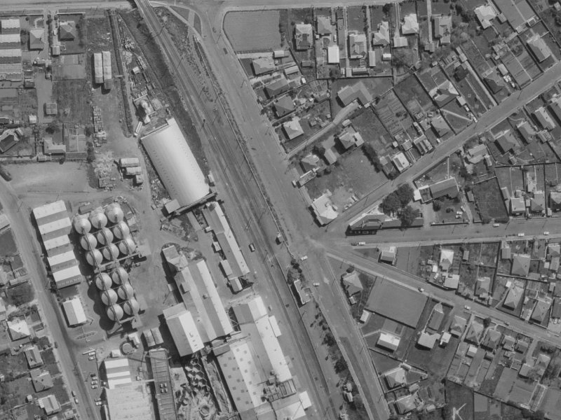 18 Station Road from the air, 1970-1974
