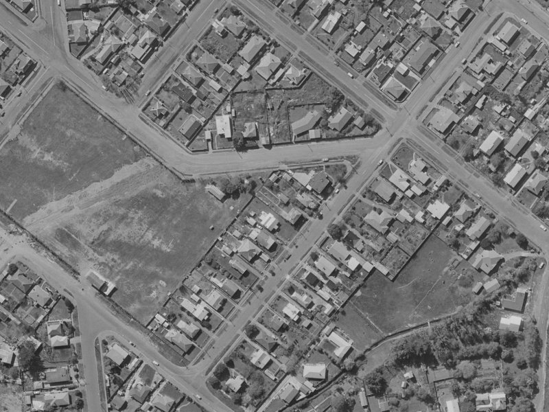 16A Clark Street from the air, 1970-1974