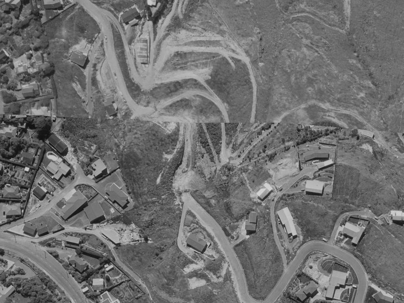 81 Kidson Terrace from the air, 1970-1974