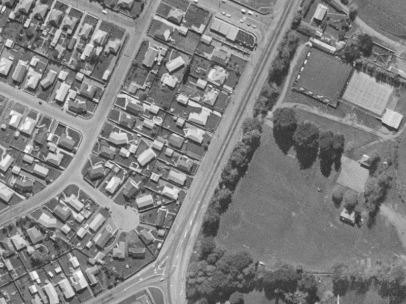 328A Halswell Road from the air, 1970-1974