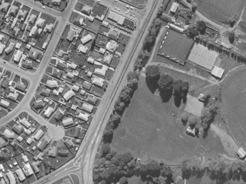 324A Halswell Road from the air, 1970-1974