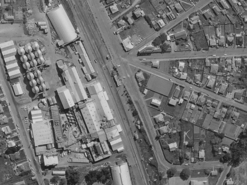 12 Station Road from the air, 1970-1974