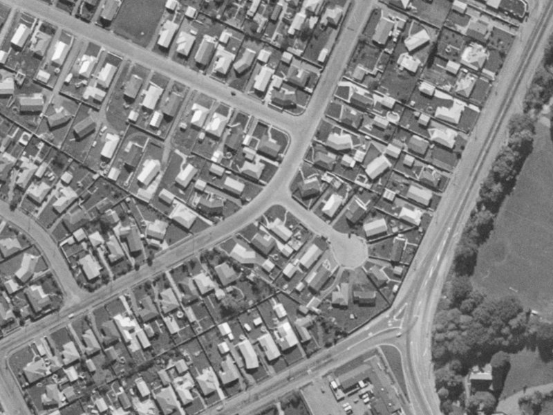 14 Wales Street from the air, 1970-1974