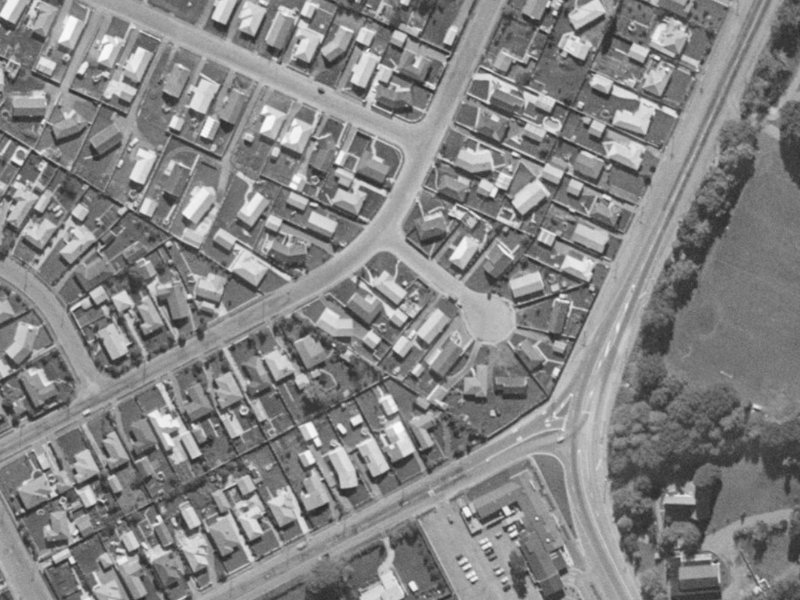 2 Carol Place from the air, 1970-1974