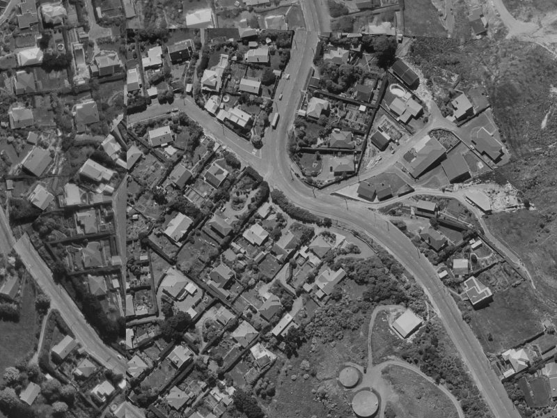 160 Hackthorne Road from the air, 1970-1974