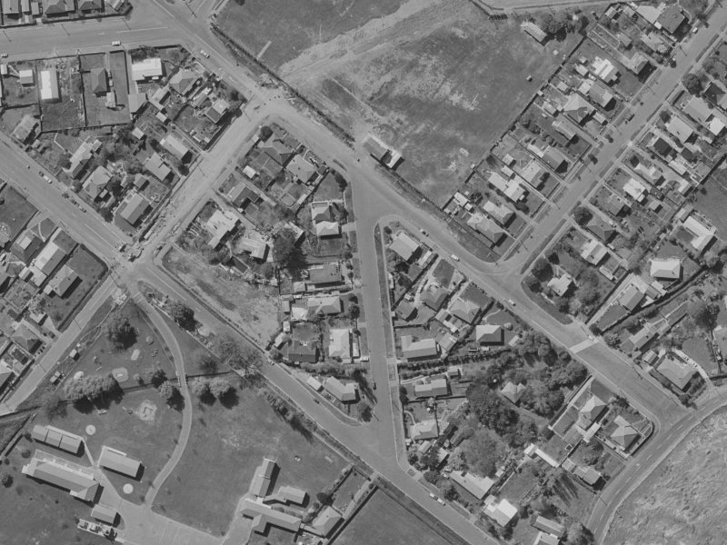 46 Whitfield Street from the air, 1970-1974