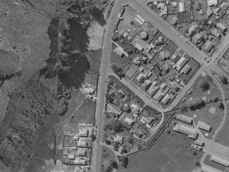 121 Wakefield Avenue from the air, 1970-1974