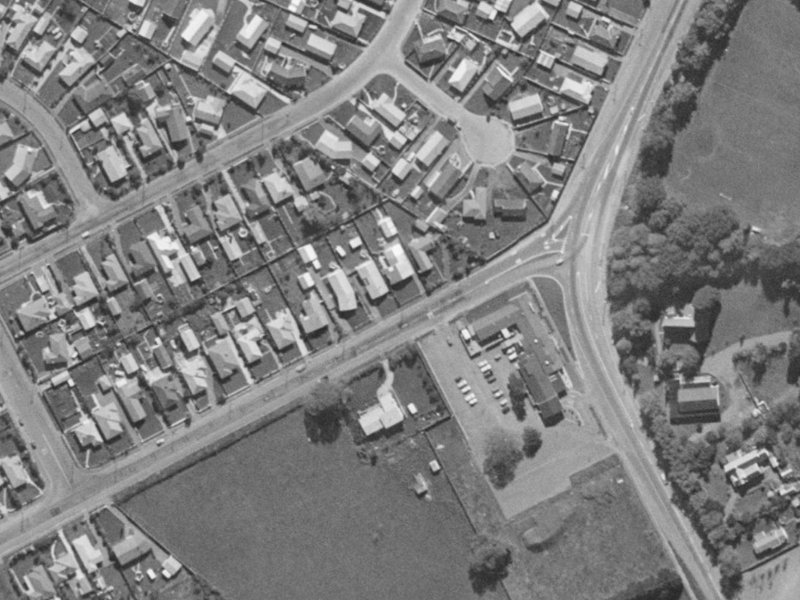 6 Nicholls Road from the air, 1970-1974