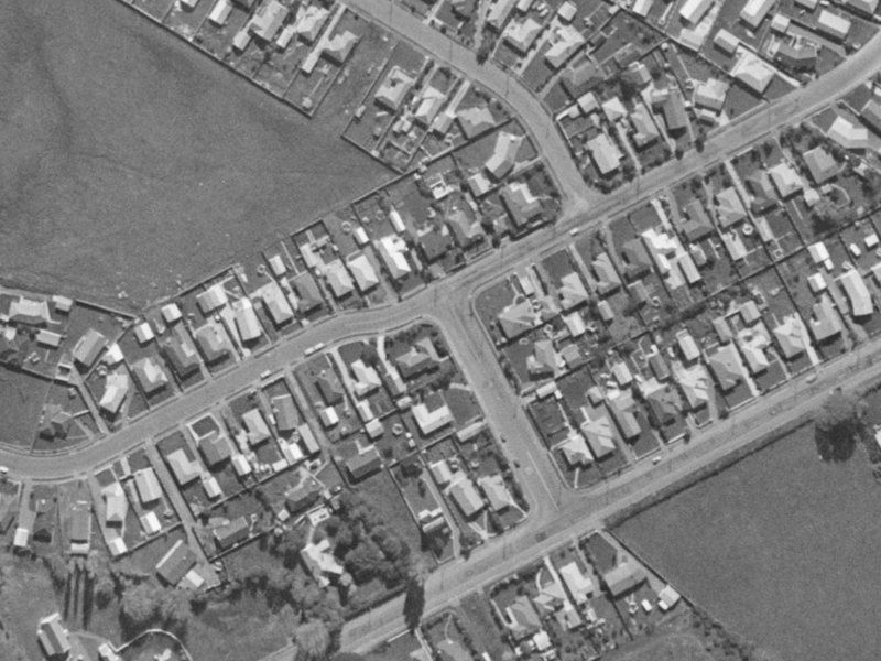 6 Santa Rosa Avenue from the air, 1970-1974