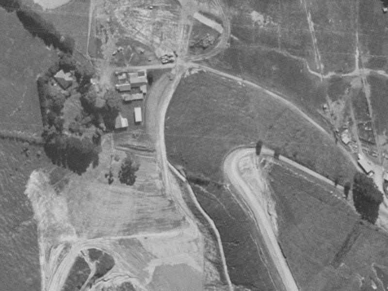 310 Worsleys Road from the air, 1970-1974