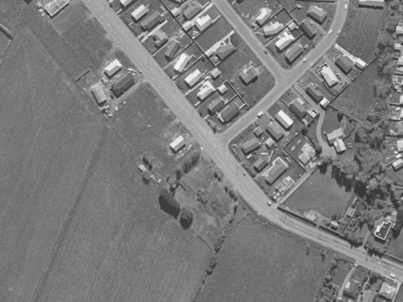 163A Halswell Junction Road from the air, 1970-1974