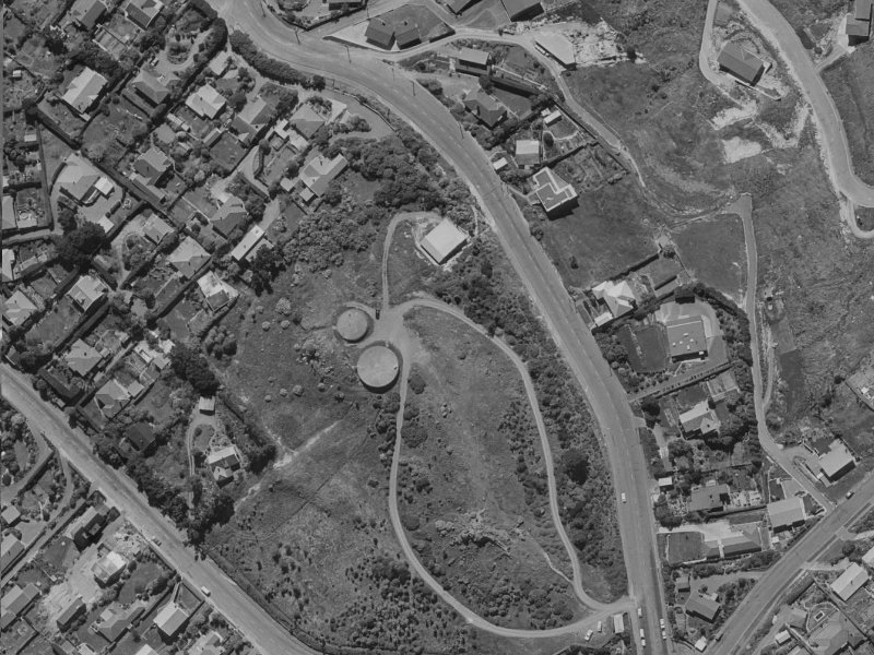 Hackthron Road from the air, 1970-1974