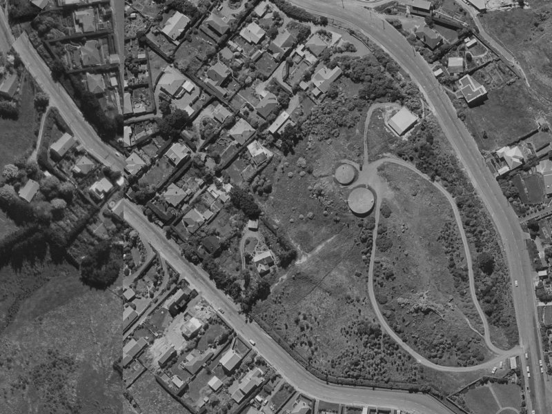 123A Dyers Pass Road from the air, 1970-1974
