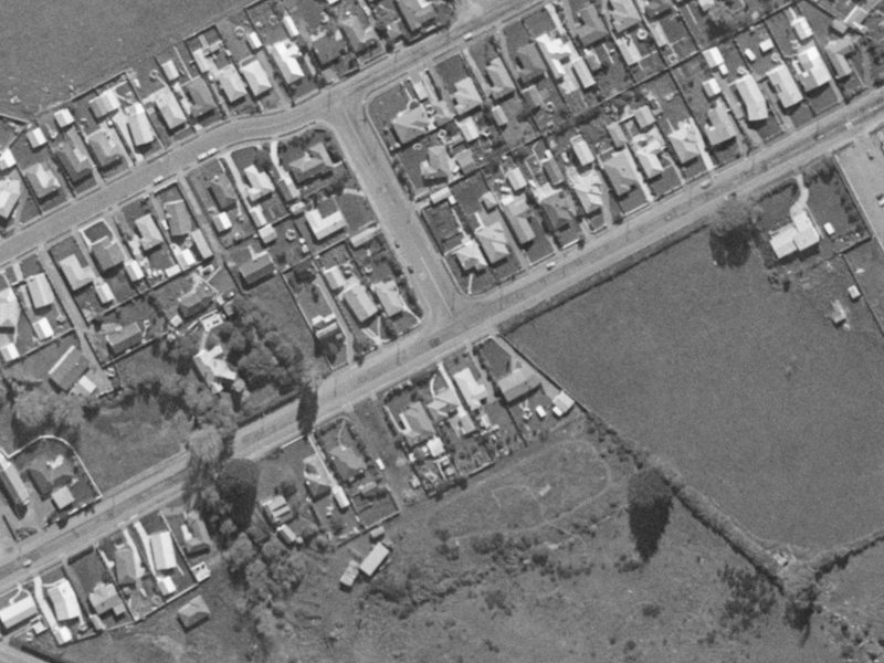 21A Nicholls Road from the air, 1970-1974