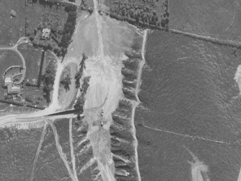 Sedgwick Way from the air, 1970-1974