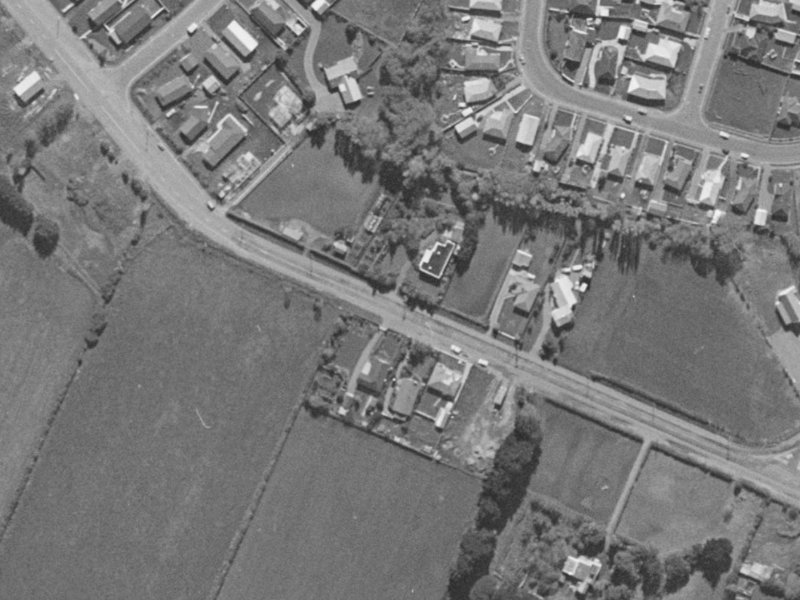 124 Halswell Junction Road from the air, 1970-1974