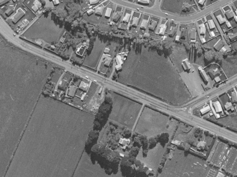 125A Halswell Junction Road from the air, 1970-1974