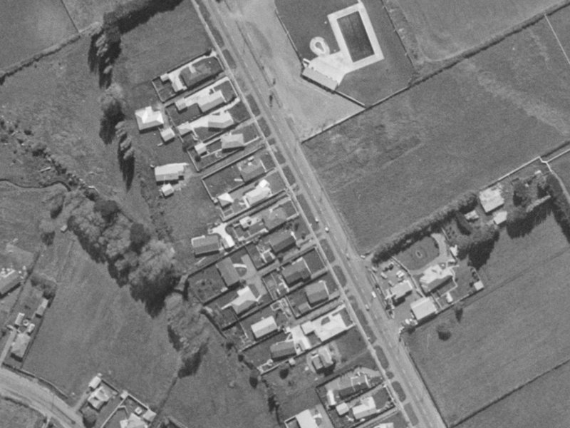 390 Halswell Road from the air, 1970-1974