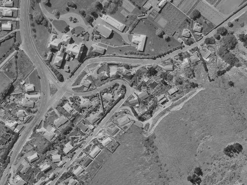 11 Ocean View Terrace from the air, 1970-1974