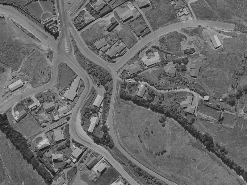 19A Victoria Park Road from the air, 1970-1974