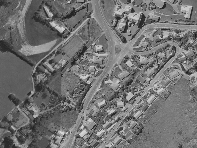 10 Evans Pass Road from the air, 1970-1974