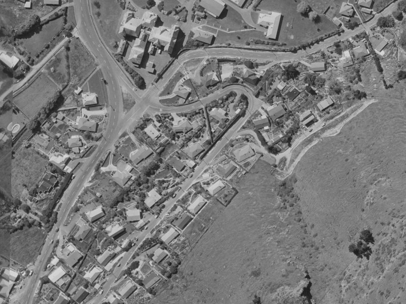 14 Ocean View Terrace from the air, 1970-1974