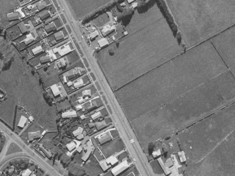 353 Halswell Road from the air, 1970-1974
