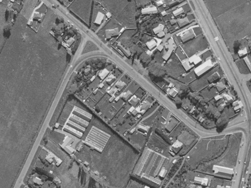 27 Halswell Junction Road from the air, 1970-1974