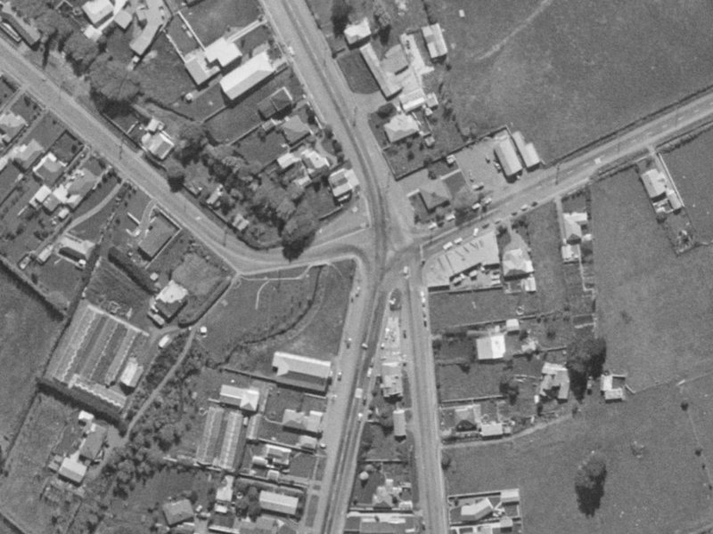 391 Halswell Road from the air, 1970-1974