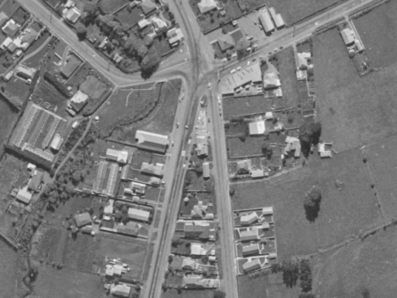 393 Halswell Road from the air, 1970-1974