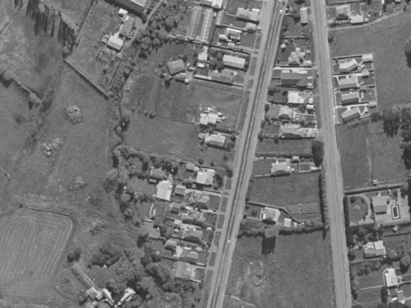 480B Halswell Road from the air, 1970-1974