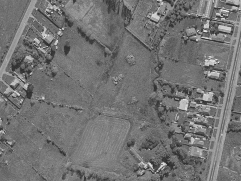 55 Muir Avenue from the air, 1970-1974