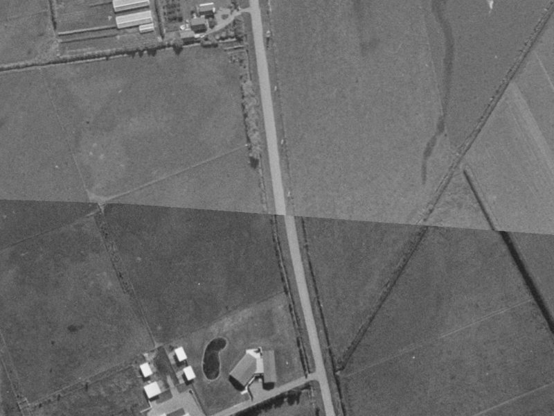 96 Muirhill Street from the air, 1970-1974