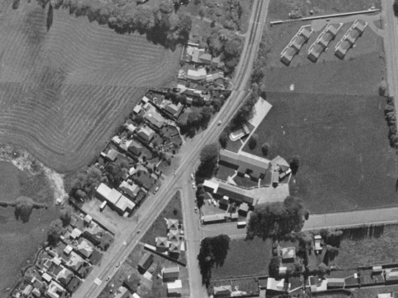 524 Halswell Road from the air, 1970-1974
