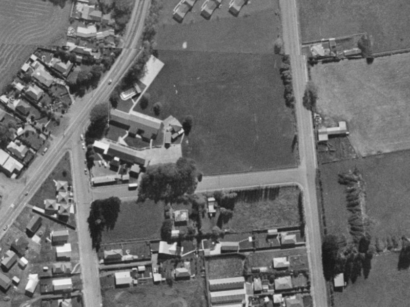 1 School Road from the air, 1970-1974