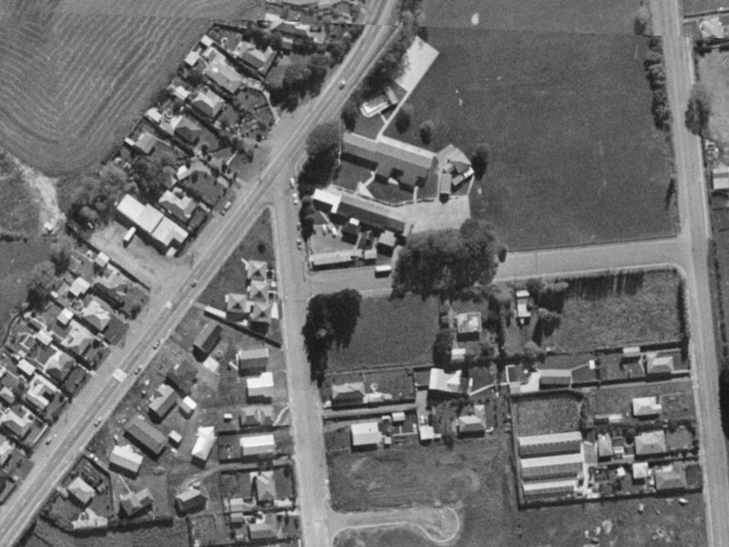 20 School Road from the air, 1970-1974