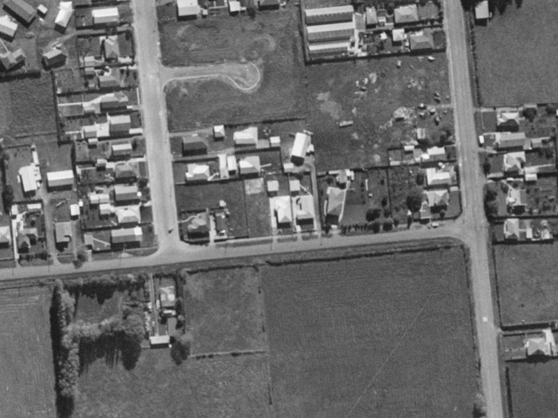 45 Glovers Road from the air, 1970-1974