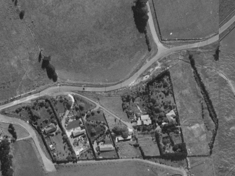 851 Cashmere Road from the air, 1970-1974