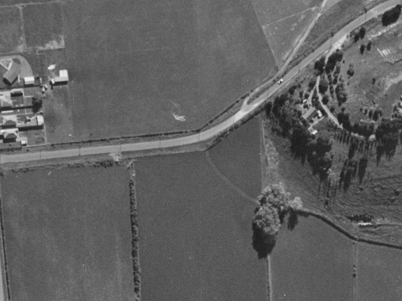 904 Cashmere Road from the air, 1970-1974