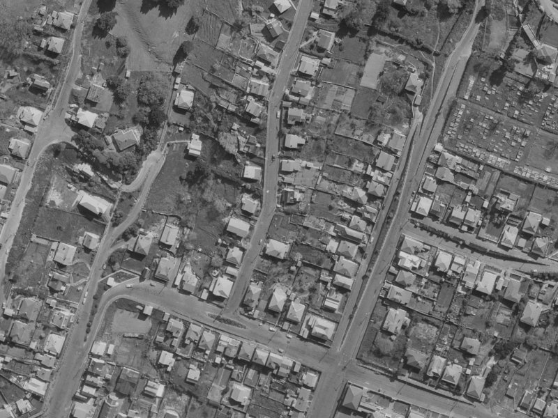 4-8 Cornwall Road from the air, 1970-1974