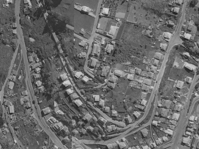 6 Ross Terrace from the air, 1970-1974