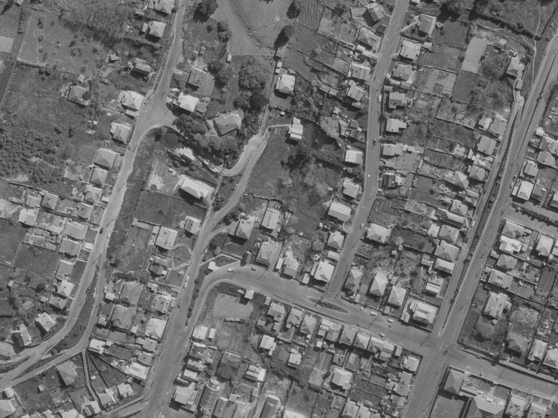 42B Exeter Street from the air, 1970-1974