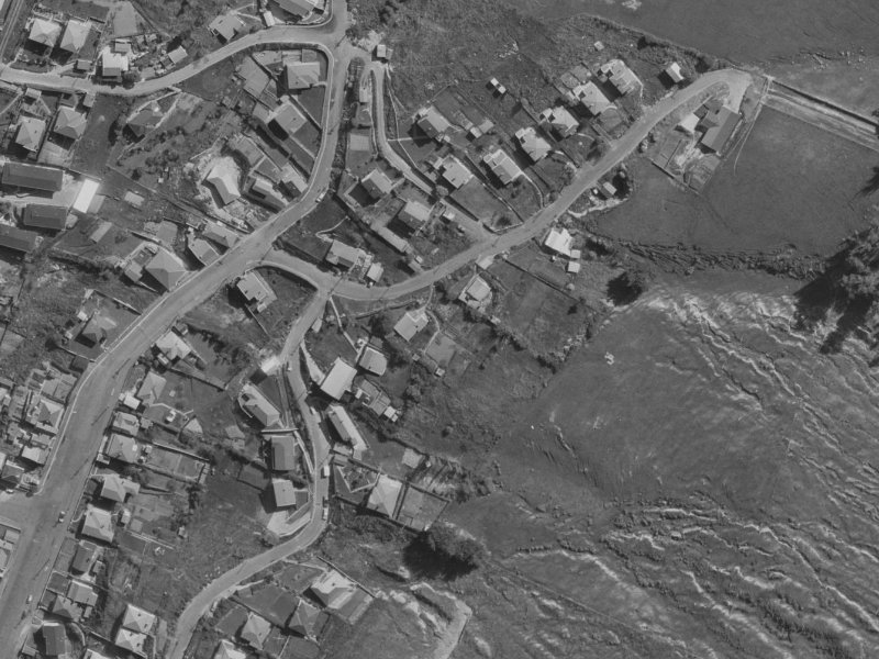 College Place from the air, 1970-1974