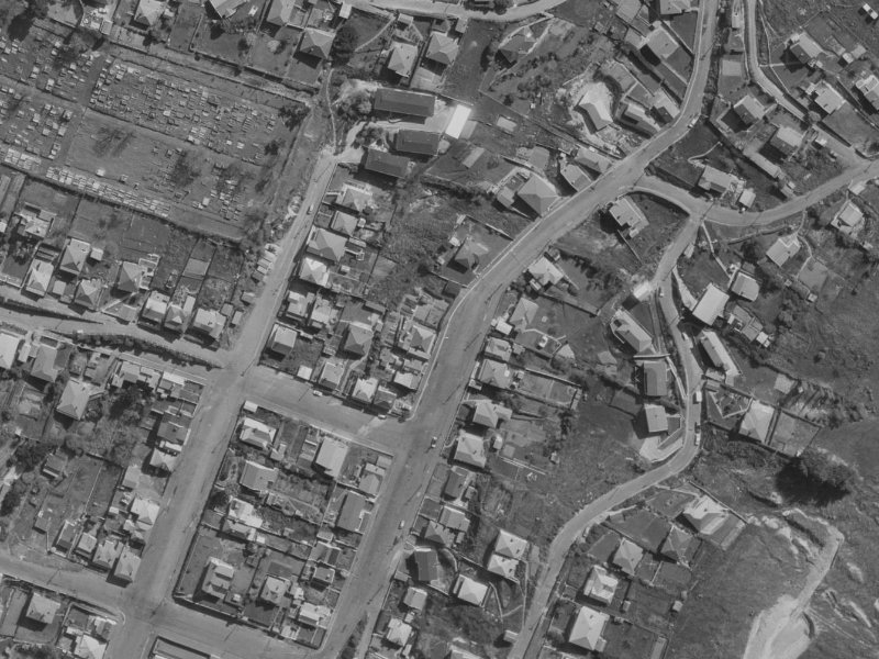 75 Saint Davids Street from the air, 1970-1974
