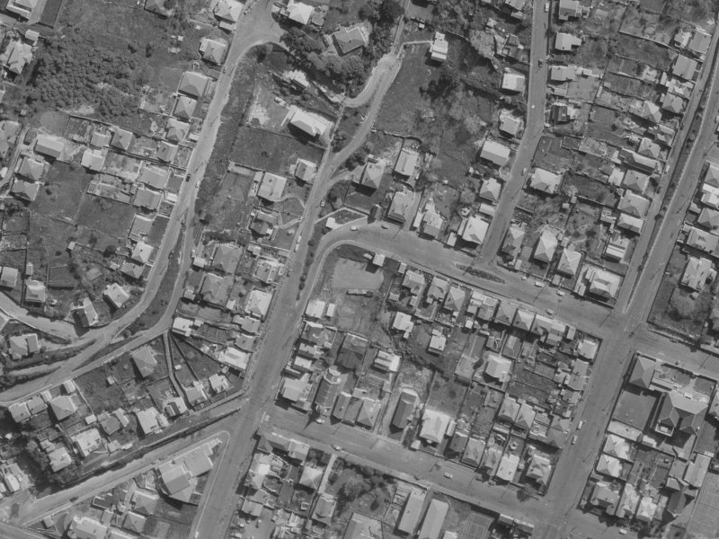 49 Exeter Street from the air, 1970-1974