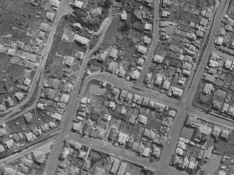 45 Exeter Street from the air, 1970-1974