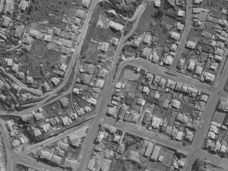 44 Dublin Street from the air, 1970-1974
